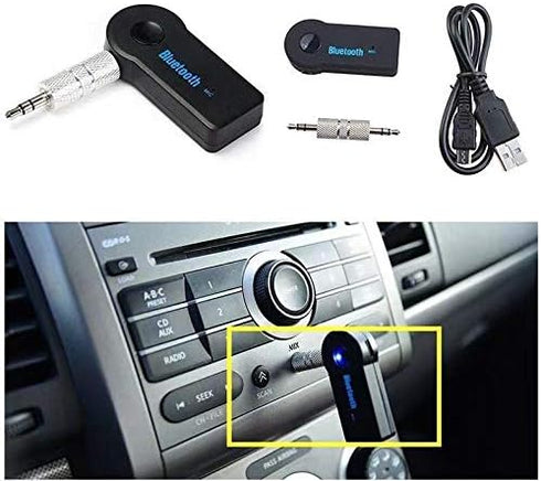 Bluetooth Receiver 5.0 Wireless Audio, 3.5mm Jack AUX for Car Audio/Wired Headset/Home Stereo, Hands-Free Microphone