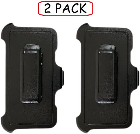 2 Pack Holster Belt Clip Replacement - Compatible with OtterBox Defender Series Case for iPhone XR (Belt Clip Only)