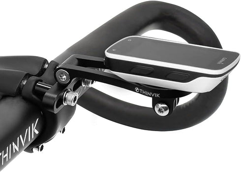 Thinvik Out-Front Extended Mount & Bike Computer Mount for Garmin, Adjustable Angle Combo Mount for Garmin Edge