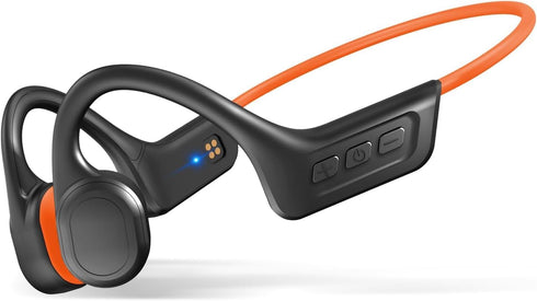 Upgraded Bone Conduction Headphones, IPX7 Waterproof, Bluetooth 5.3, 10H Playtime for Running, Gym