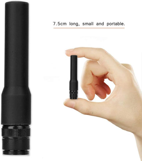 Yoidesu 144/430MHz Radio Antenna BNC Male Silicone Soft Dual Band Mobile Ham Radio Short Antenna for Series Series