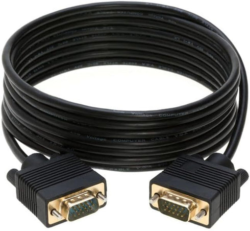 Cables Direct Online 10FT SVGA Monitor Cable - Male to Male VGA to VGA 1080P for PC, Projector, Laptop, TV