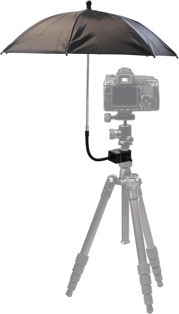 SnowTing Umbrella Chair Clamp for Cameras, Flexible Adjustable Gooseneck Camera Rain Cover, Tripod