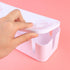HOMSFOU Power Strip for Desk Organizer with Lid, Wire Organizer Power Strip Cover for Cable Management, White Box