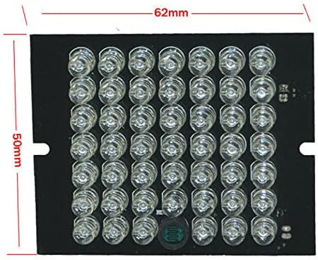 1 pcs DC 12V 1A Invisible CCTV 48-LED Night Vision 940nm IR Illuminator Light + 60cm Wire