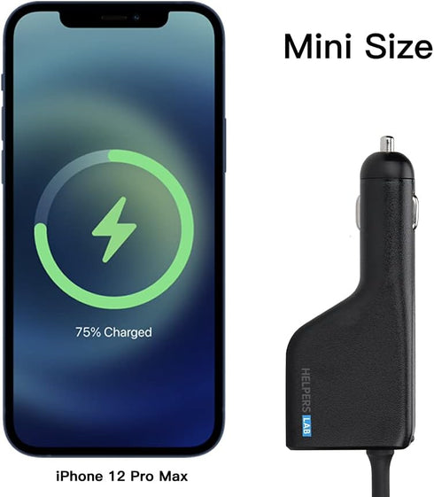 Laptop Car Charger with USB QC3.0 for HP Pavilion, Compaq, Presario, Envy, Elitebook, ProBook 19V 4.74A 90W