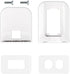 WALI Outlet Shelf Wall Holder, Bathroom Shelf up to 10lbs, Space Saving Organizer, 1 Pack, White
