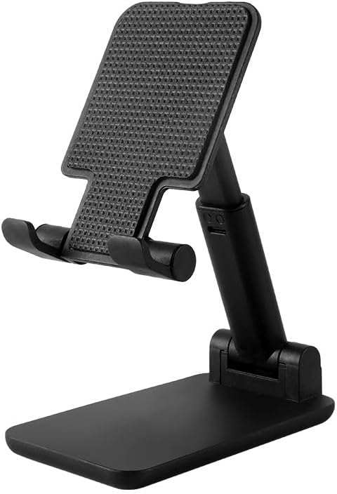 Generic Sleek White Minimalist Phone Stand - Modern Desk Accessory with Adjustable Viewing,