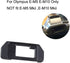 EP-10 Eyepiece Eyecup Replacement for Olympus OM-D E-M10/E-M5 Mark I, Silver/Black (2-Pack), ULBTER Viewfinder Eye Cup