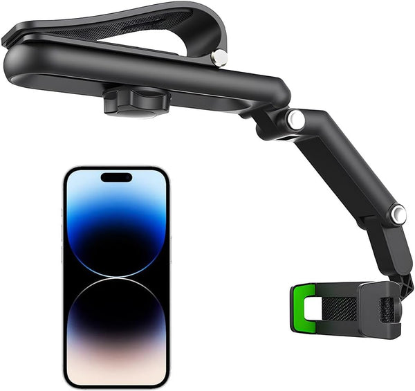 Gasedin Rotatable and Retractable Car Phone Holder - 1080 Multifunction Sun Visor Universal
