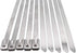 Superun Metal Zip Ties, 5.9 Inch Stainless Steel Cable Ties, Heavy Duty Pack of 100 pcs