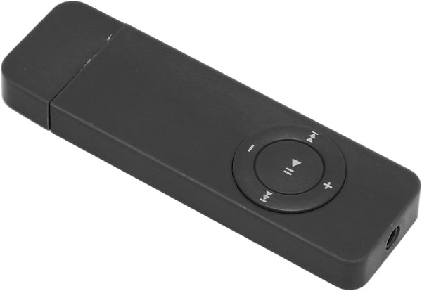 Big Button mp3 Player 64gb, Portable Audio with Bluetooth, Non Digital Basic mp3 Player, USB Stick (Black)