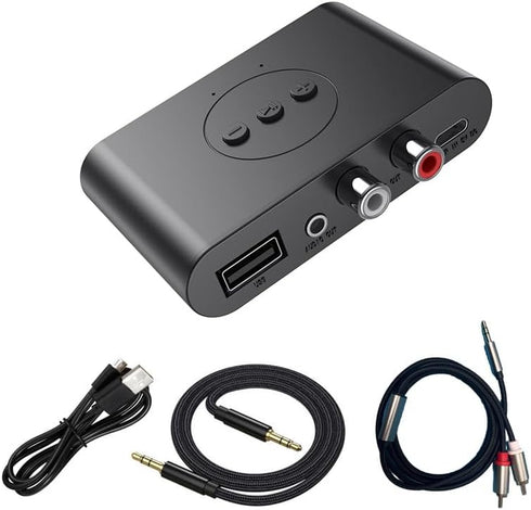 Bluetooth Audio Receiver Adapter V5.4, Supports USB Flash Disk, for Smartphone, Tablet, Car Speaker, Wireless Headset