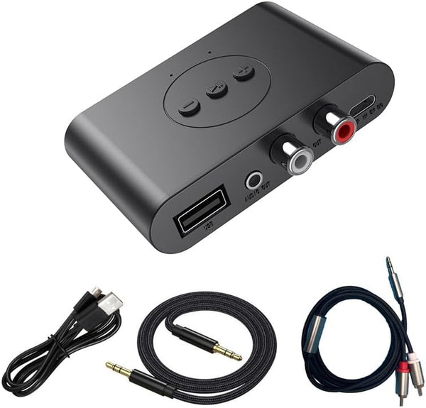 Bluetooth Audio Receiver Adapter V5.4, Supports USB Flash Disk, for Smartphone, Tablet, Car Speaker, Wireless Headset