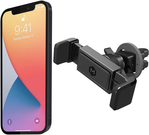 One Touch Grip Air Vent Mount, Universal Car Phone Holder, Quick Grip Design for All Mobile Phones