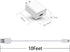 Power Adapter for Ring Indoor Cam, Wyze, Eufy, Blink, Simplisafe Camera, 10 ft Micro USB Extension Cable