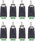 RCA Phono Male Plug to AV Screw Terminal Adapter - Solderless Audio/Video Connector, 8 PCS