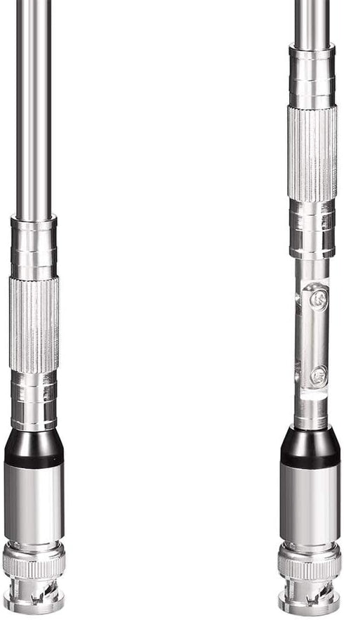 BINGFU 20-1300MHz 8 2-Pack Police Scanner Antenna Sections Telescopic BNC Male Antenna Compatible with Uniden Whistler