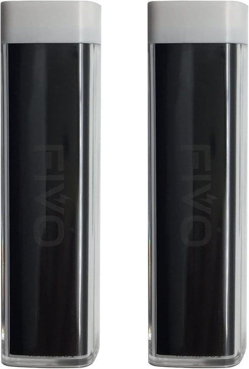 Portable Charger Power Bank 2600mAh Battery Pack with USB Cable, Hard Case and Hook for iPhone, Samsung Galaxy (2 Pack)