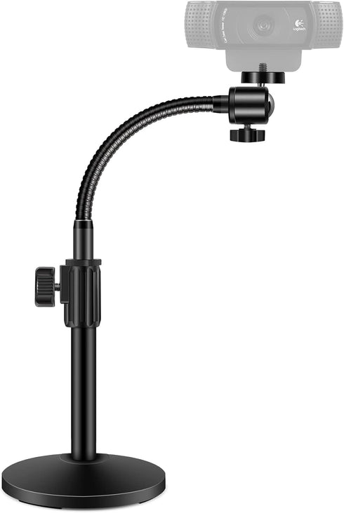 InnoGear Webcam Stand for Desk, Gooseneck Arm Mount for Logitech Webcam & Phone, Right Light, GoPro