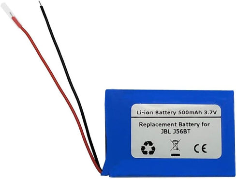 500mAh 3.7V Replacement Battery for JB L J56BT Bluetooth Headset FT582535P, YRCC13L by Starnovo
