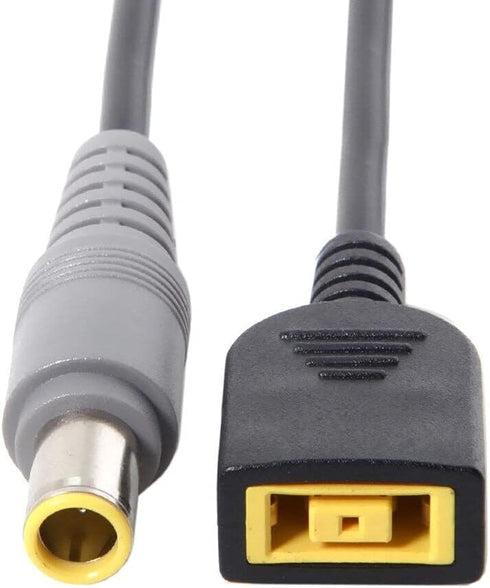 JMT DC 7.9 x 5.5mm Round Jack to Square USB Plug Converter - Laptop Power Adapter Connector for Lenovo ThinkPad
