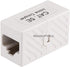 Monoprice Cat5e RJ45 Modular Inline Coupler, Straight Type Coupler, White