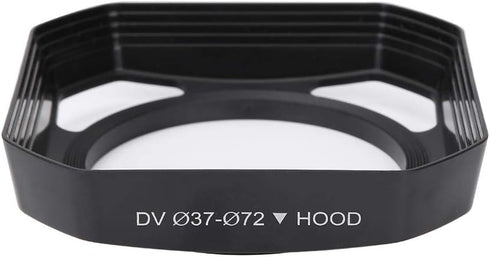 Camera Lens Hoods Set - 72mm Lens Hood, 37mm / 72mm DV Camera Lens Hood, Sun Shade, Reduces Lens Glare, Blocks Excess