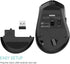 Arteck 2.4G Wireless Mouse with Nano USB Receiver, Ergonomic Right Hand Silent Clicking for Computer/Desktop/PC/Laptop