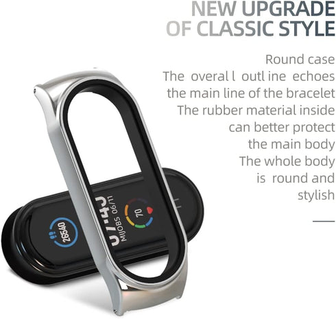 MIJOBS Strap for Xiaomi Mi Band 5/6/7, Breathable Replacement Wristband for Band 4/Mi Band 3 Smartwatch