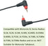 Shape Earpiece Walkie Talkie Headset with Mic PTT, Compatible with Motorola SL300, SL3500e, SL4000, SL7550