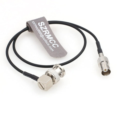 SZRMCC 3G RG174 50ohm (80cm) SDI Cable BNC Male Right Angle to BNC Female HD SDI Cable Coaxial Extension Cable