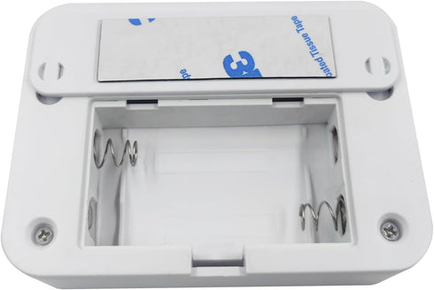 Battery Operated Phone Charger / Emergency USB Power Bank / Wall Outlet / Portable 2 AA Batteries Powered (White)