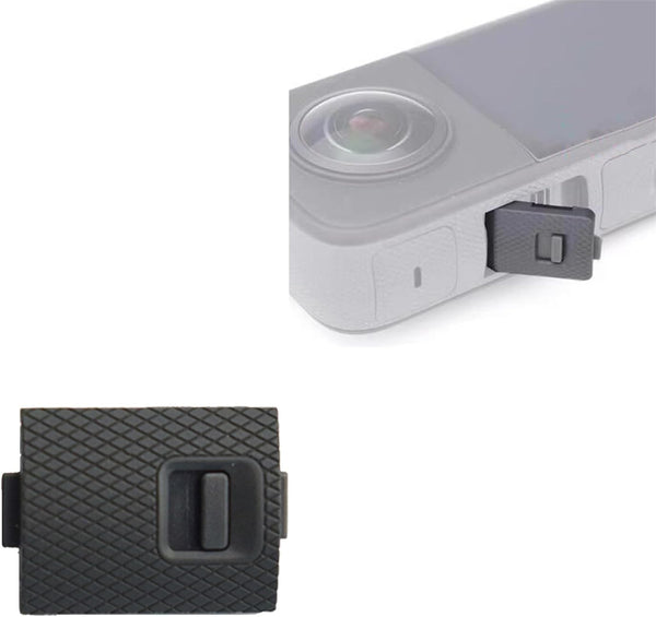 USB Charging Replacement Protective Port Cover for Insta360 One X2 Camera Accessories (Black)
