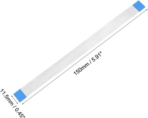 uxcell Flexible Flat Cable, 22 Pins 0.5mm Pitch 150mm FPC FFC Ribbon Cable for LCD TV DVD Player Laptop, 20Pcs (A Type)