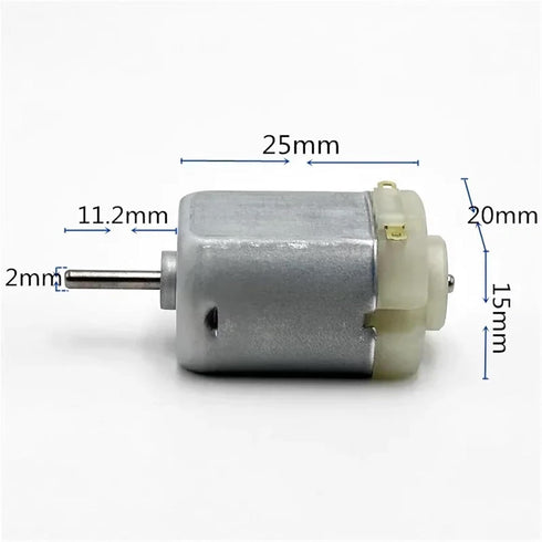 RNUDBLSK 10PCS 130 3V 3.7V 5V 15500RPM 20mm*15mm (FS-130CN-22100)) Standard Motor DC High Speed Carbon Electric Motor