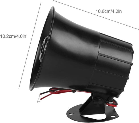 110dB DC 12V Wired Horn Alarm Siren Speaker Portable 15W / 20W Wired Antitheft Loudspeaker for Home Security