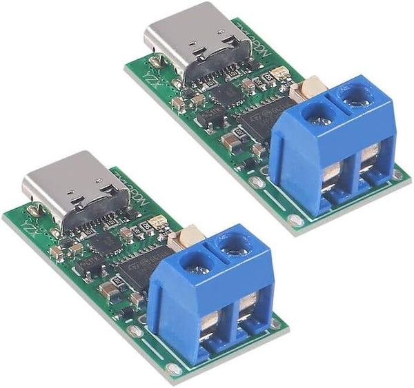 Type-C USB-C PD2.0 3.0 to DC USB Decoy Fast Charge Trigger Module - Pack of 2