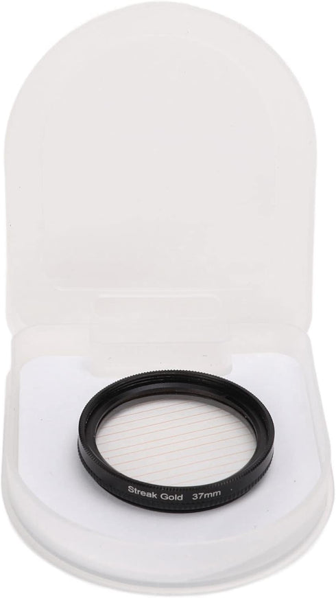 Camera Lens Filter Gold Streak Anamorphic Effect Photography Filter Accessories (37mm)