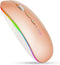 Rechargeable Bluetooth Mouse, Wireless (BT 5.1+2.4G) Silent Computer Mice for Laptop Desktop, MacBook, Windows, Mac OS