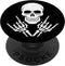 Rock Hands Skull Skeleton on Black Background PopSocket PopGrip: Swappable Grip for Tablets & Phones
