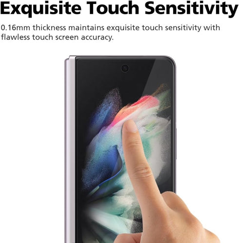 (3 Sets) DIACUBE Edge to Edge Full Cover Screen Protector - Compatible with Samsung Z Fold 3 5G, Easy Installation.