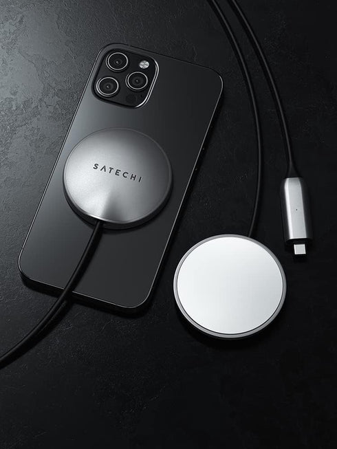 Satechi USB C Magnetic Wireless Charging Cable - Compatible with iPhone 16 Pro Max/16 Pro/15 Pro Max and More