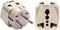 OREI USA to Israel, Gaza, Palestine Travel Adapter Plug (Type H) - 2 in 1, CE Certified, 2 Pack, White