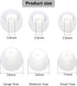 Silicone Earbud Replacement Tips, Fit for in-Ear Headphones (Inner Hole 3.8mm -5.1mm), 9 Pairs Earbud Covers