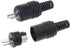 Kaasst 10PCS 2 Male HiFi Speaker Tools Power Signal Black Adapter Accessories DIN Plug Screw s Pin Connector