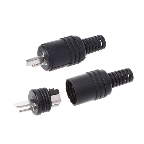 Hanzou 10 Pcs 2 Pin DIN Speaker Plug, Hifi Loudspeaker Cable Solder Connector