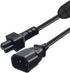 Strhowill 0.3m C14 C5 10A 250V 320 PDU(0.3M C14 C5 to Power Cable with On/Off Switch, IEC Cord for Laptop, Monitor