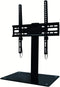 Ematic Universal Table Top TV Stand for 22-55-Inch LCD Screens with Tempered Glass