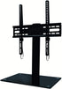 Ematic Universal Table Top TV Stand for 22-55-Inch LCD Screens with Tempered Glass